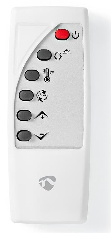 Nedis SmartLife Elradiator | Wi-Fi | Velegnet til badeværelse | Glas panel | 2000 W | 2 Varmeindstillinger | LED | 15 - 35 °C | Justerbar termostat | Hvid