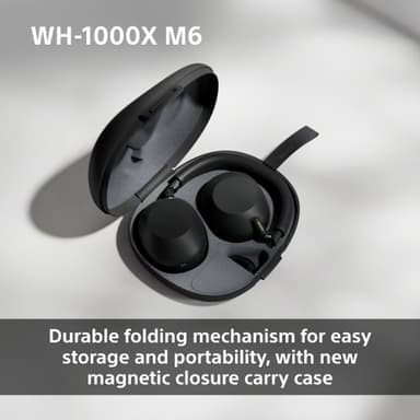 Sony WH-1000XM6 trådløse around-ear høretelefoner (midnight blue)