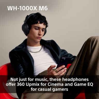 Sony WH-1000XM6 trådløse around-ear høretelefoner (midnight blue)