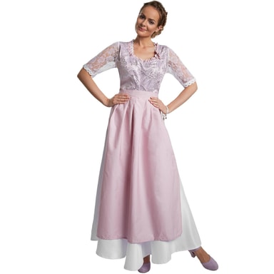 tectake Kvinde kostume maxi dirndl Neuschwanstein model 2 L, lilla ...