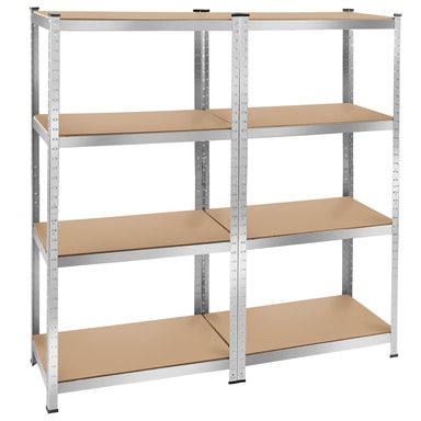 tectake Stålreol 160 x 160 x 40 cm, 640 kg | Elgiganten