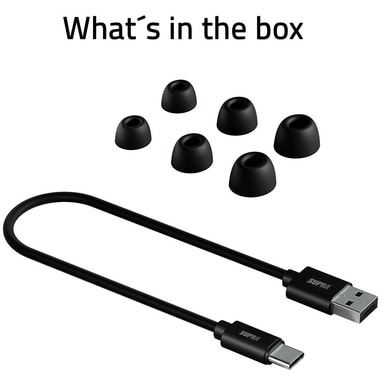 Supra NiTRO-TX Pro trådløse in-ear hovedtelefoner (sort) | Elgiganten