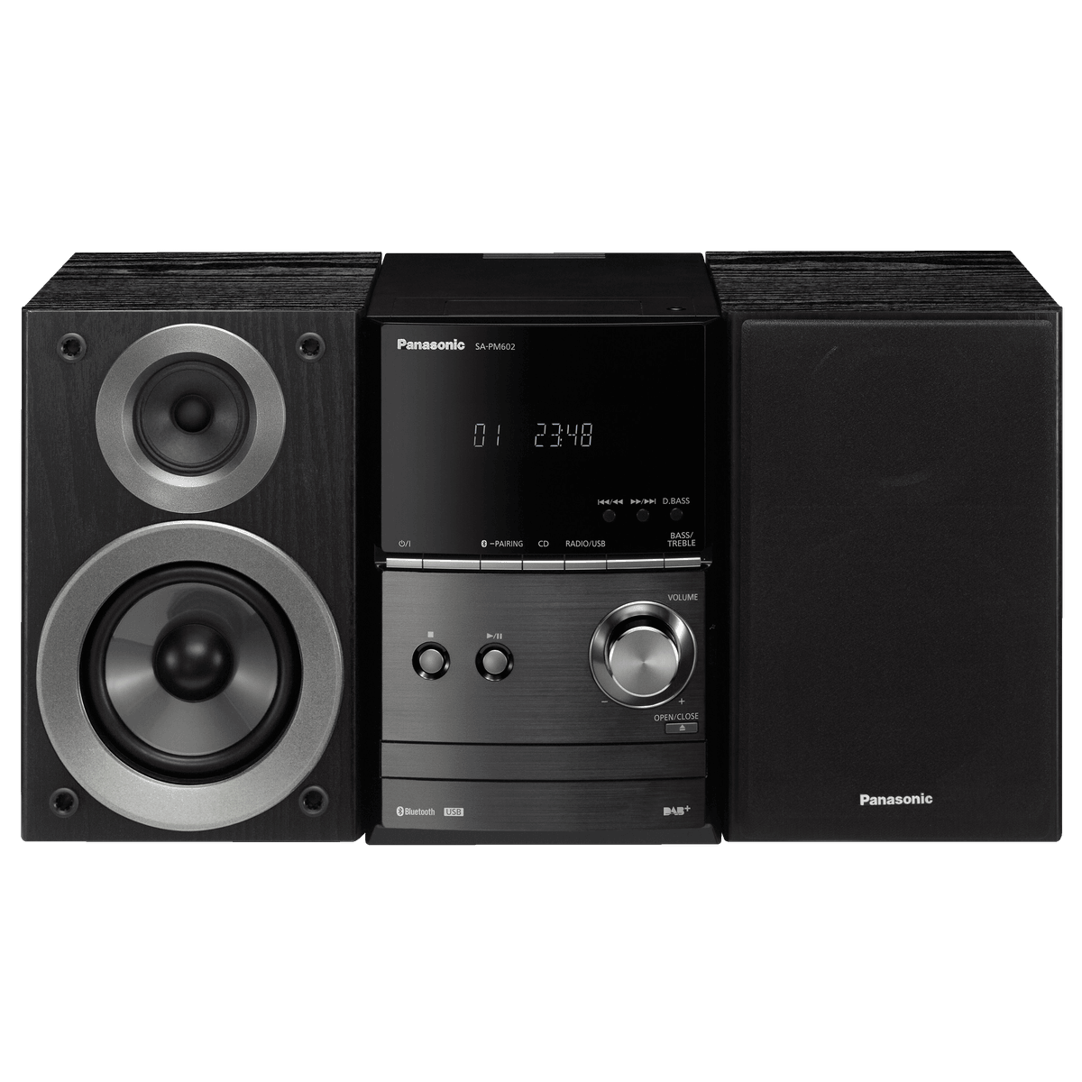 Panasonic Micro Hi Fi System Sc Pm602eg K Sort Radio Stereoanlaeg Elgiganten