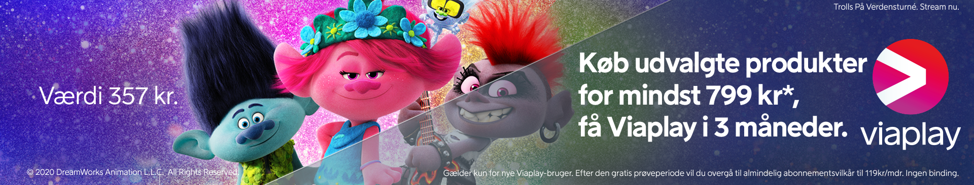 Viaplay winter campaign top banner -DK