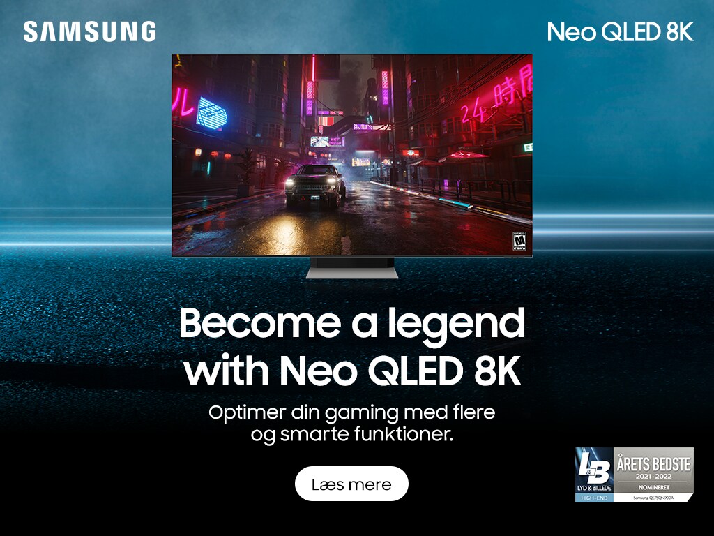 Samsung Neo QLED 8K - optimer din gaming med flere smarte funksjoner