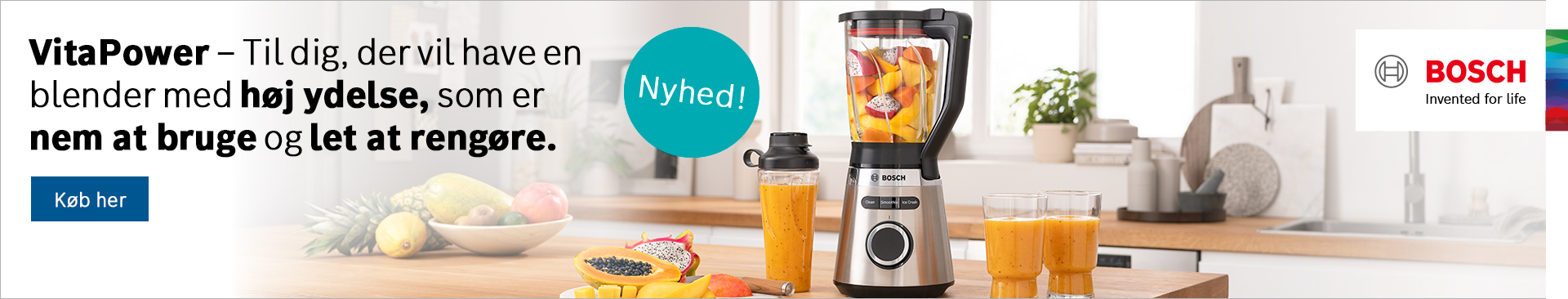 Bosch VitaPower blender - høj ydelse, nem at bruge, let at rengøre