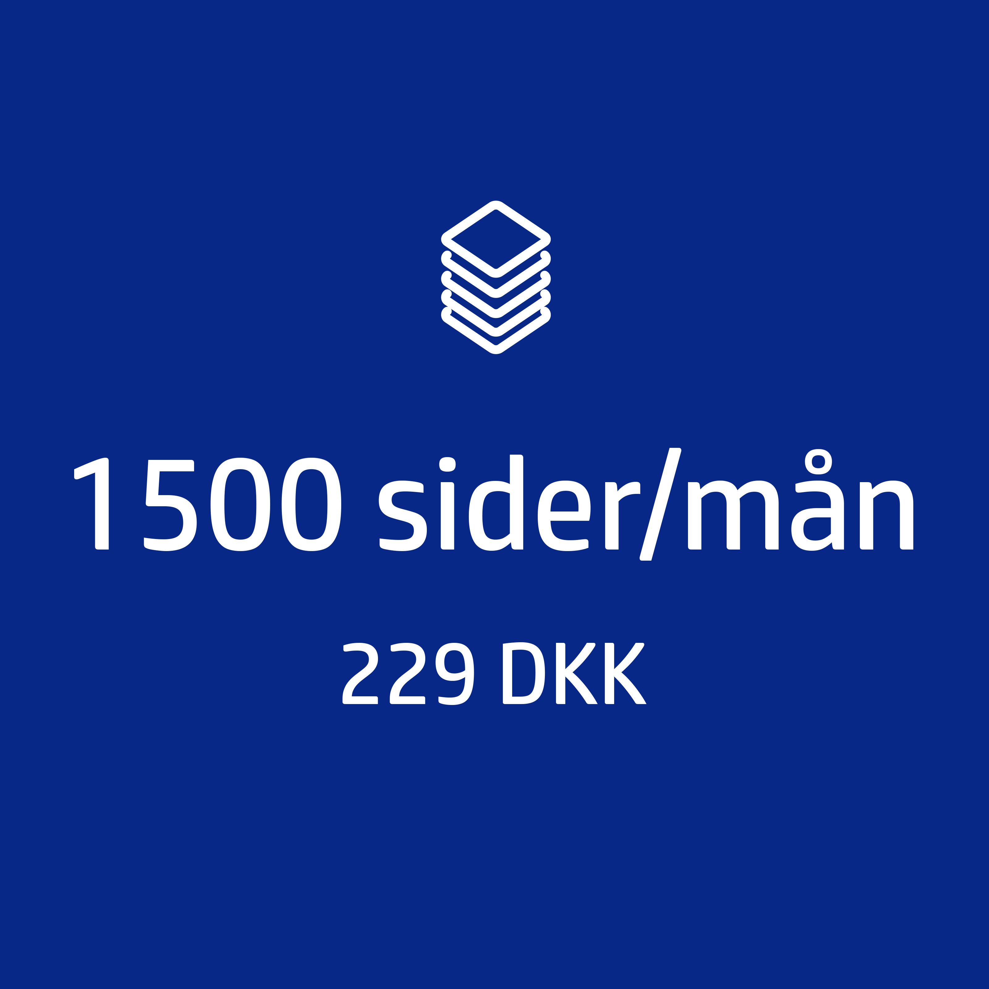 Instant Ink toner subscription 1500 pages DK