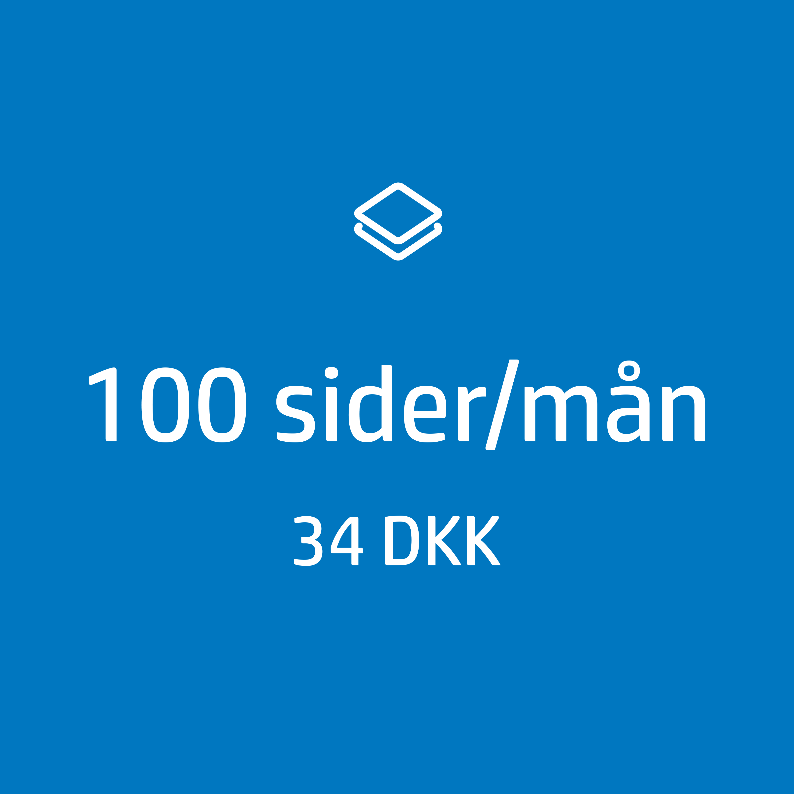 Instant Ink toner subscription 100 pages DK