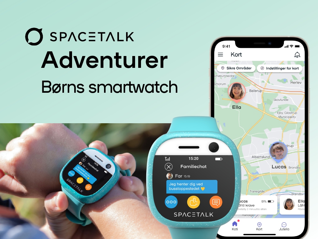 Spacetalk Adventurer - Børns smartwatch - visning af funktioner