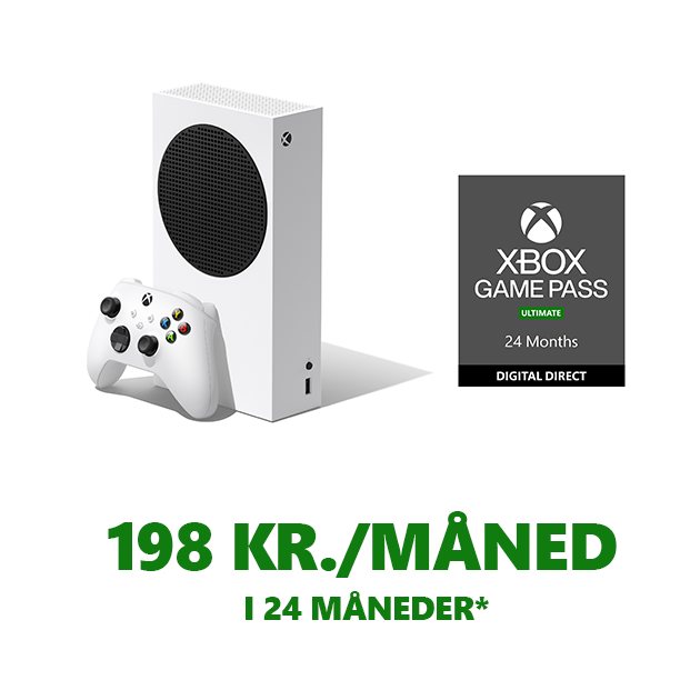 XBOX series S - 198 kr./måned