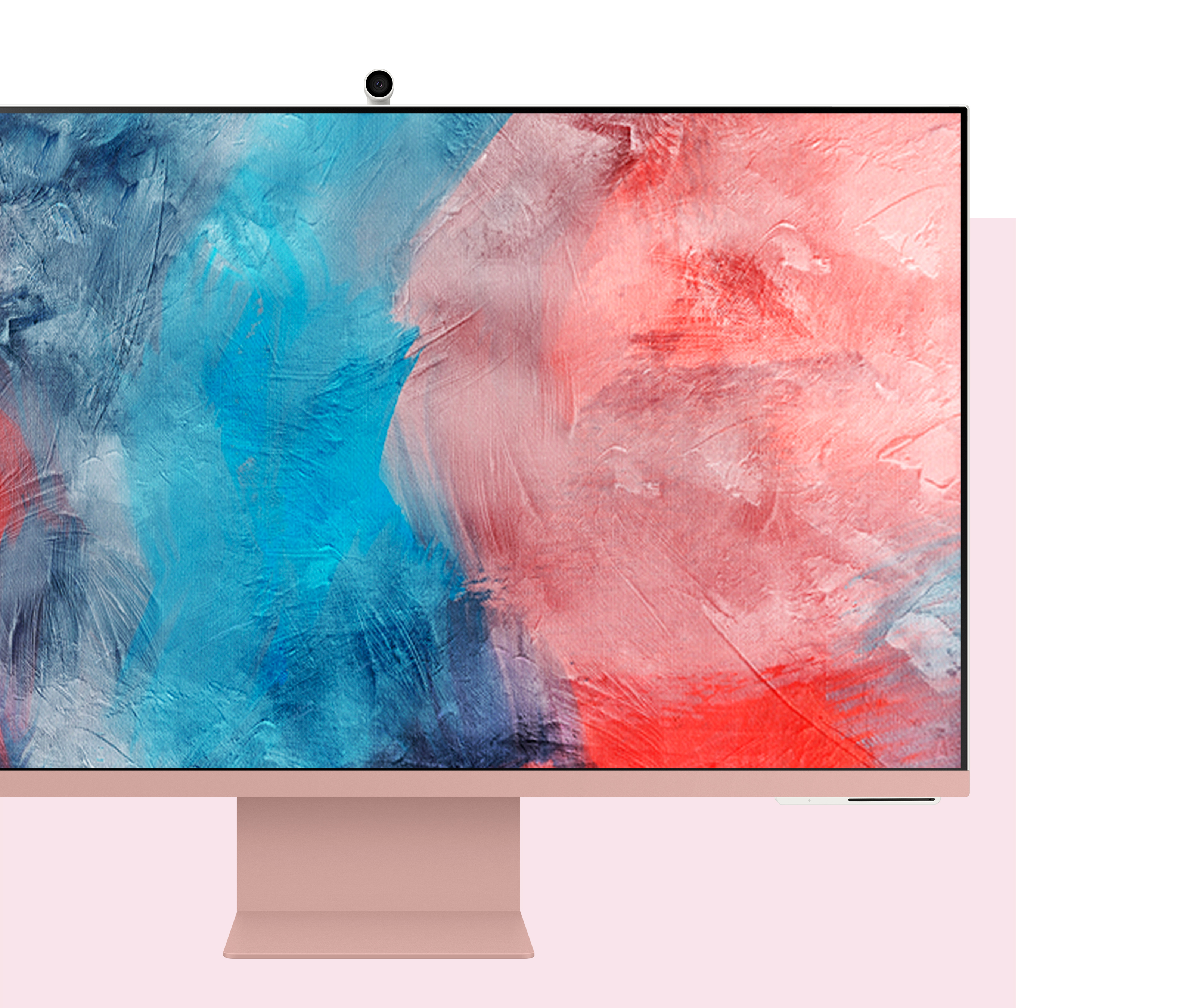 Samsung - Smart Monitor - Sunset Pink