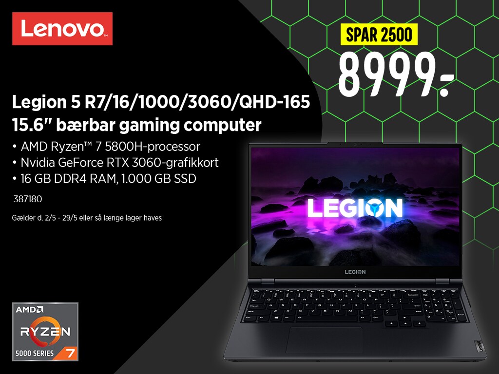 Monthly Gaming Deal May - Lenovo gaming laptop