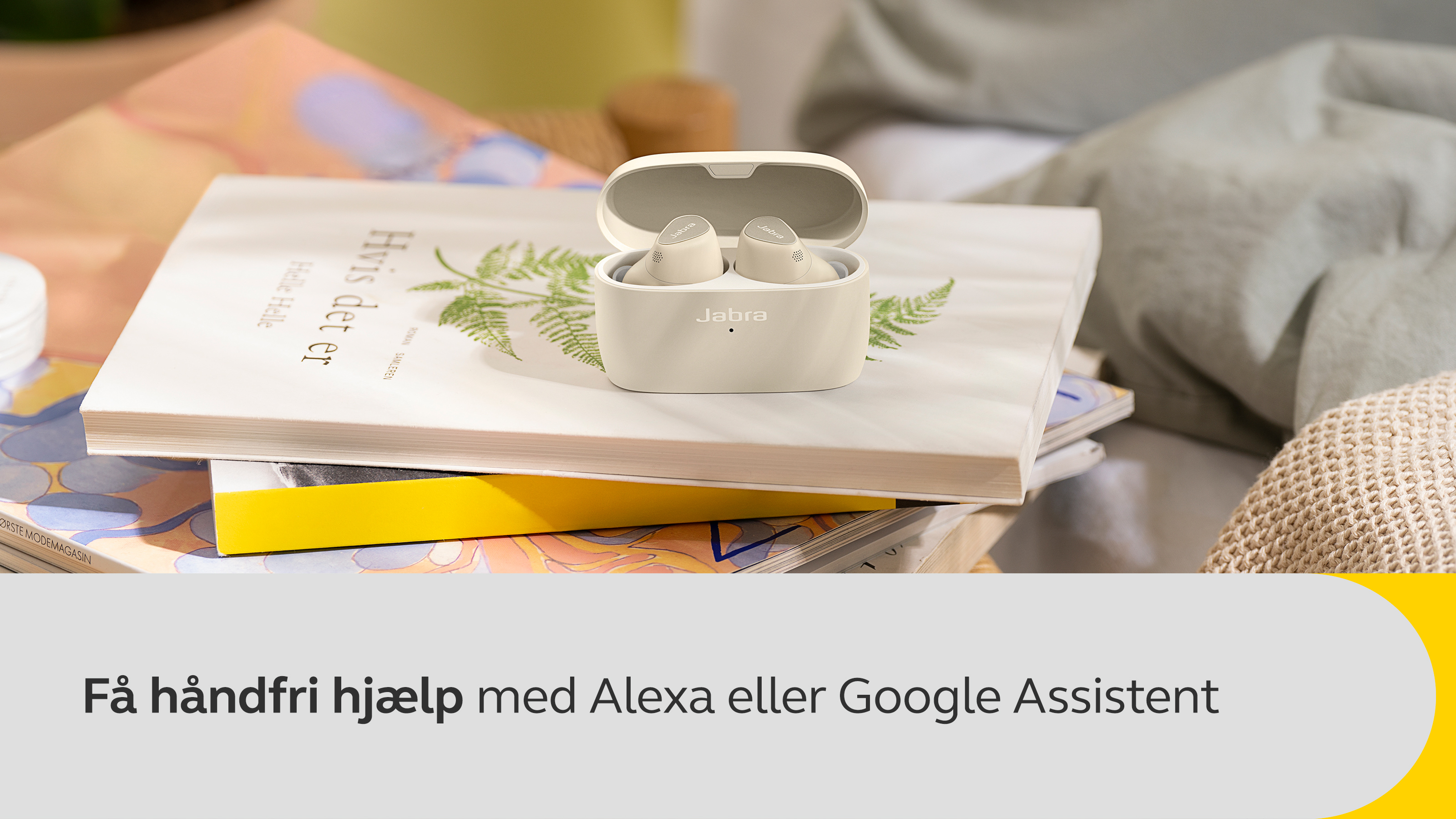 Få håndfri hjælp med Alexa eller Google Assistent