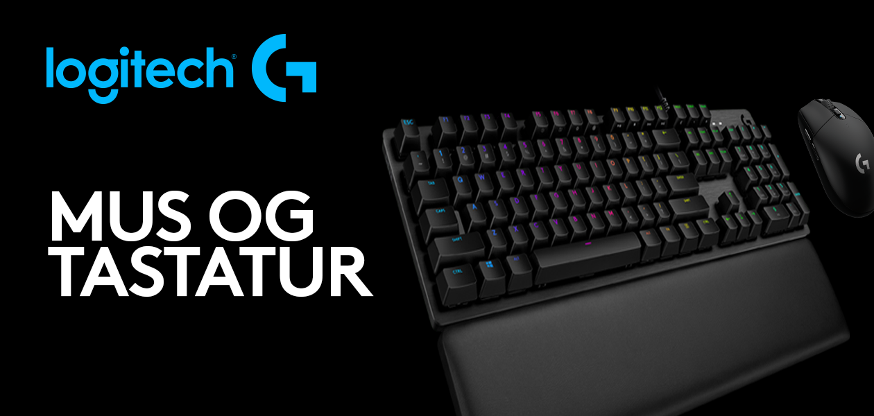 Logitech G gaming-mus og -tastatur |