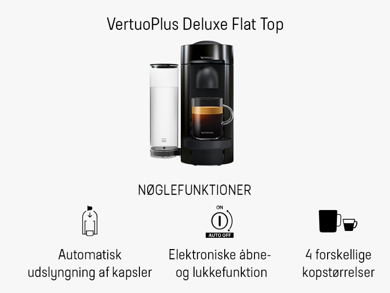 Nespresso Vertuo Plus + text and illustrations