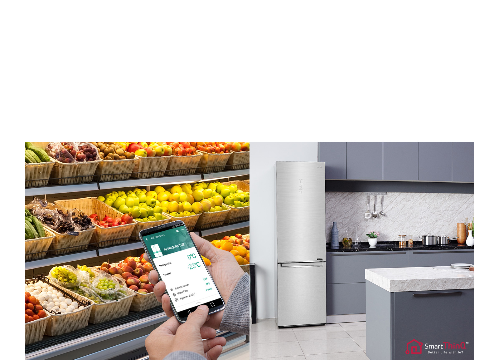 ThinQ™ - Adjust your fridge settings remotely