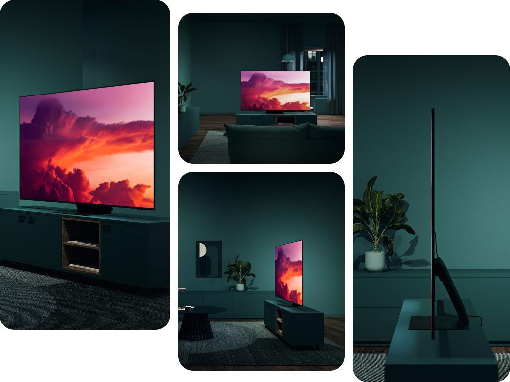 Samsung - TV - Samsung OLED billedkollage