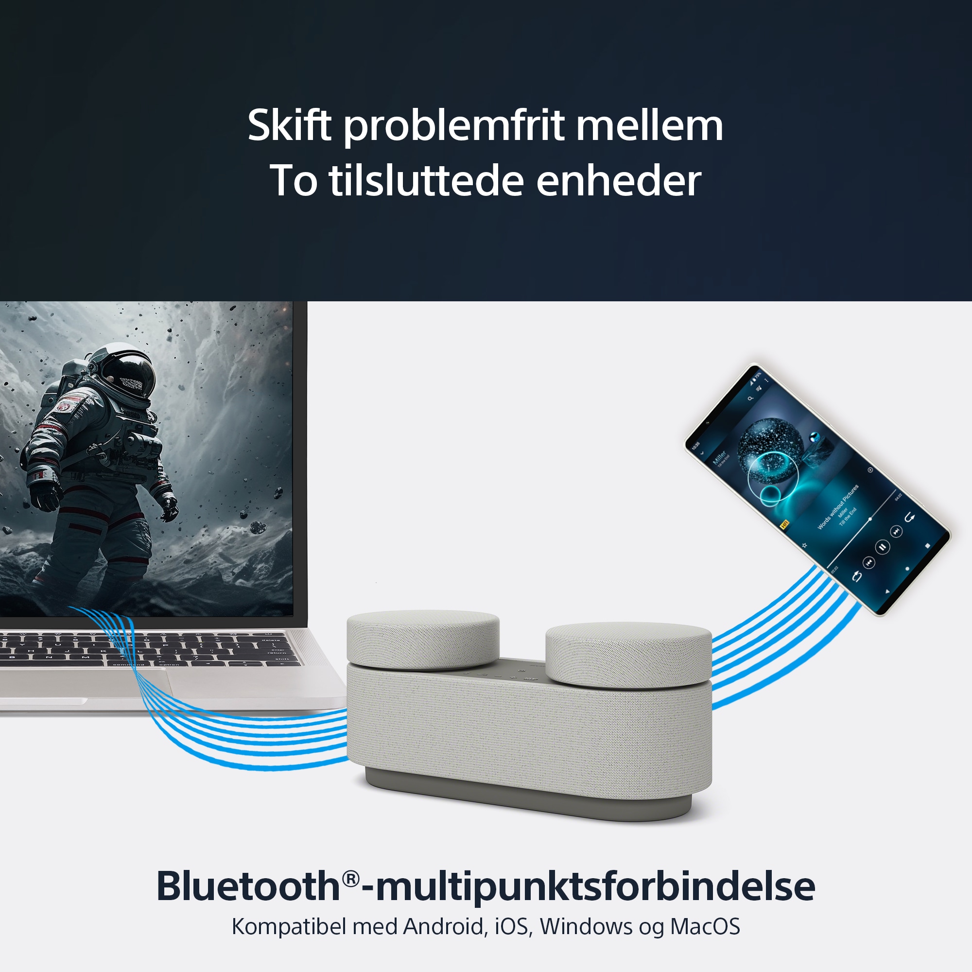 Bluetooth-multipunktsforbindelse