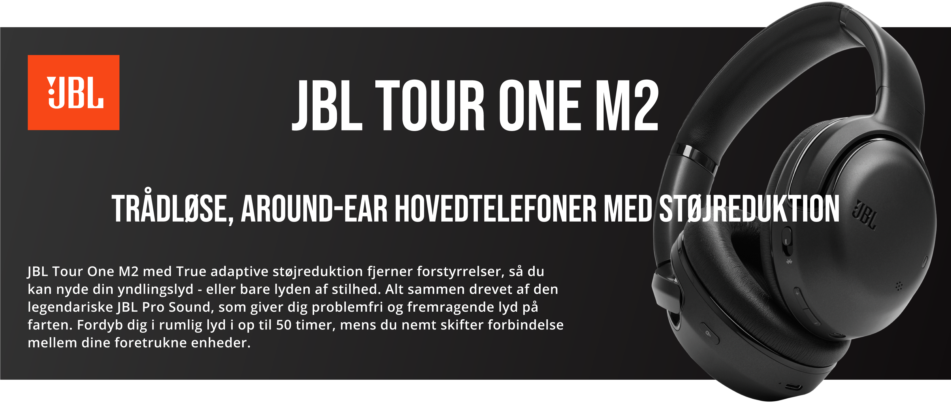 JBL Tour One M2 trådløse hovedtelefoner med støjreduktion