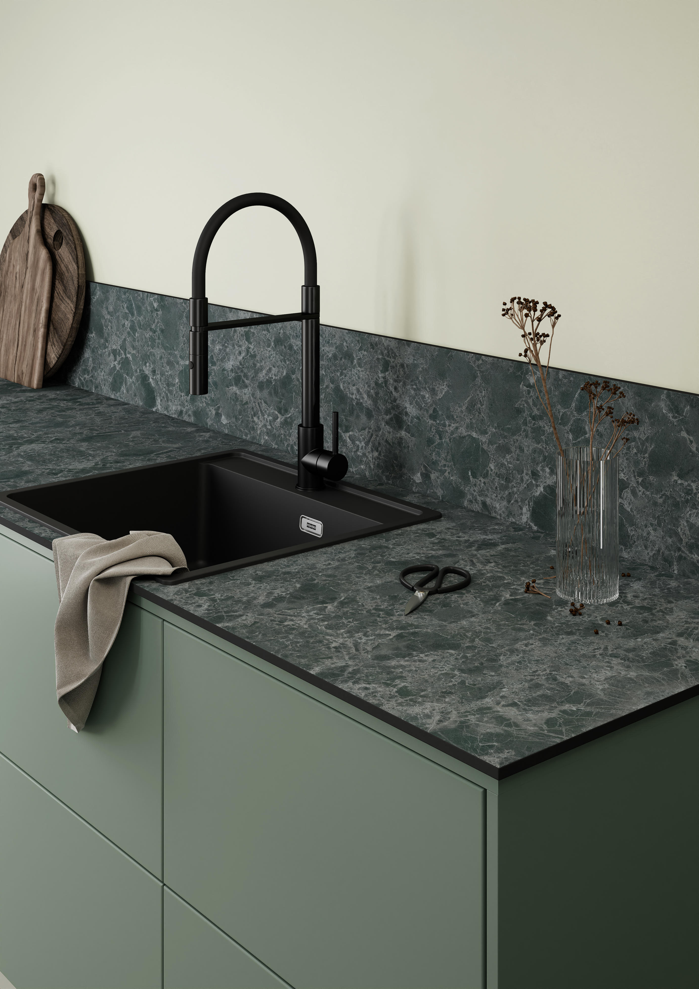 Kompaktlaminat Kings Marble Green