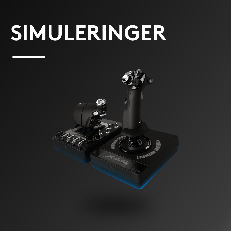 Logitech G-gaming-tilbehør til racersimuleringer