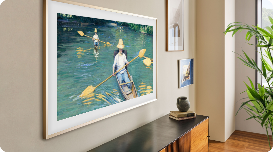 Samsung The Frame lifestyle TV med Modern Frame Design