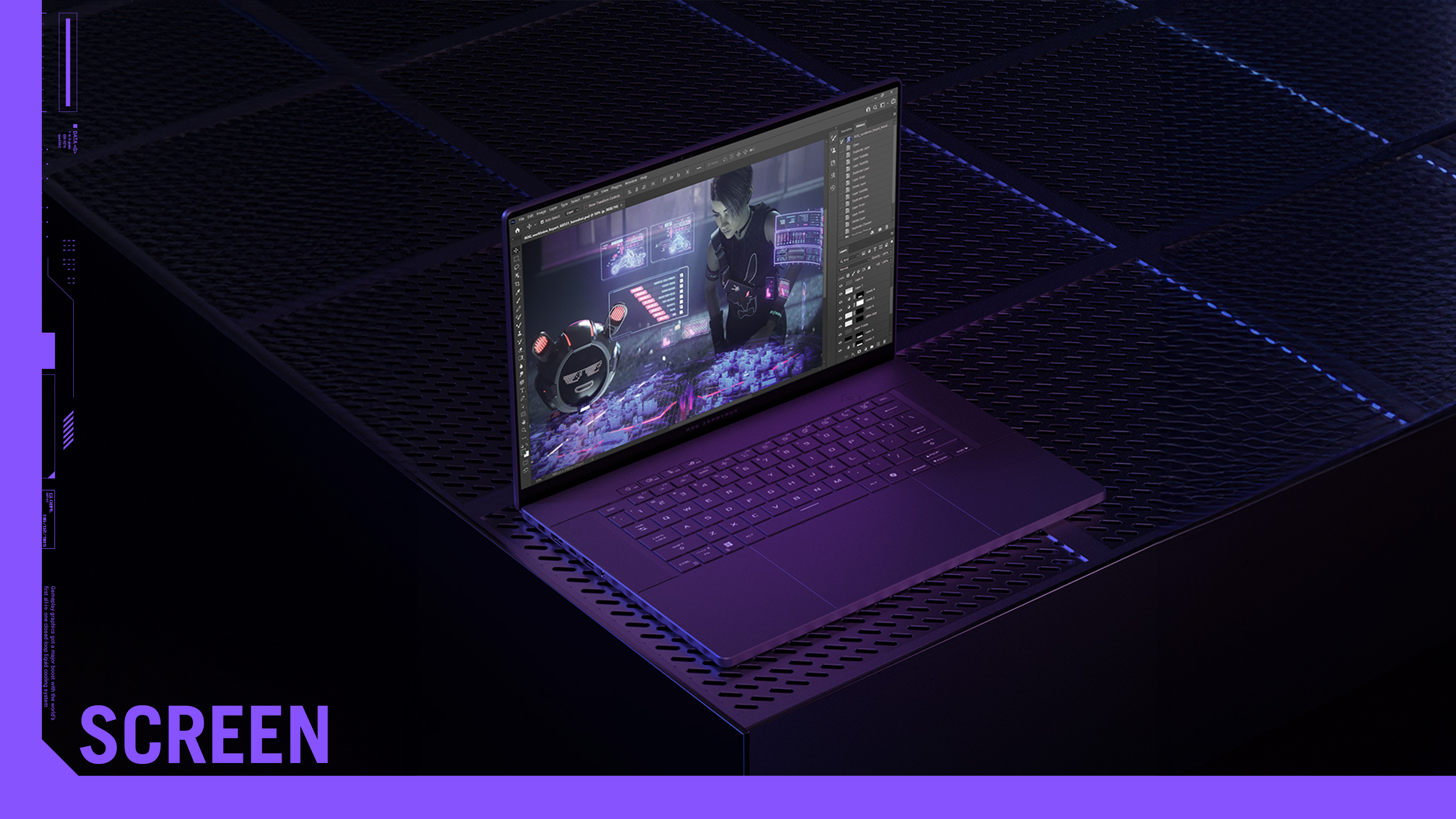 ROG ZEPHYRUS G14 bærbar med OLED Nebula Display