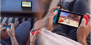 Nintendo switch der bliver spillet på