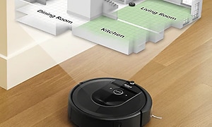 iRobot Roomba i7+ der kortlægger et rum