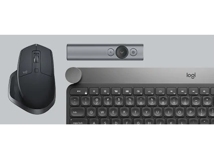 Logitech Embrace Performance banner med mus, fjernbetjening og tastatur