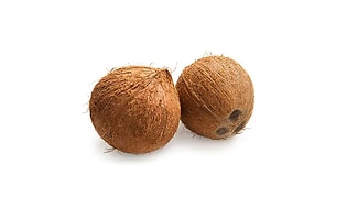 To kokosnødder