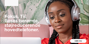 Bose-Tidal-En kvinde med Bose hovedtelefoner på