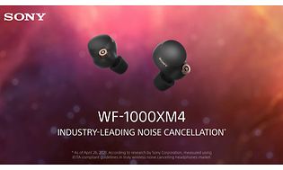 WF-1000XM4 helt trådløse hovedtelefoner fra Sony