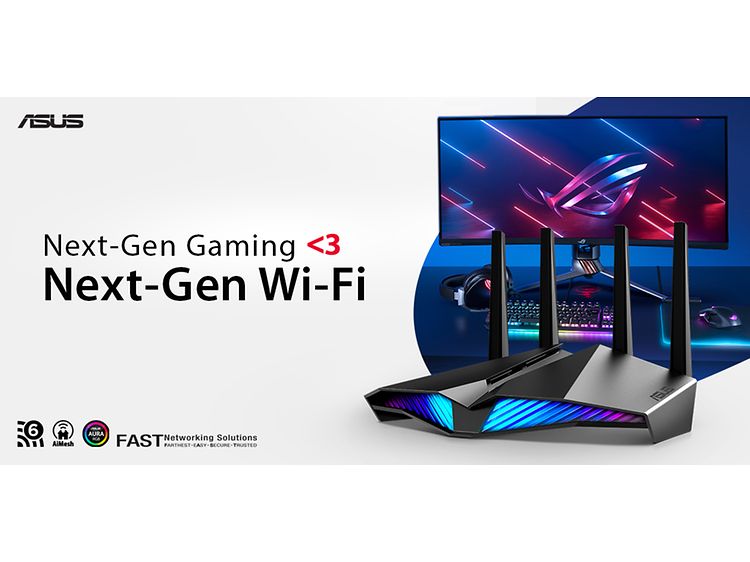Asus banner med teksten Next-Gen Gaming <3