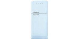Smeg - pastelblåt køleskab med fryser i 50'er-stil
