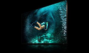 TV-8K dykker svømmer ind i TV'et 
