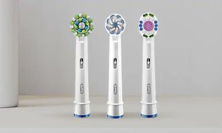 Tre Oral-B elektrisk tandbørste-hoveder