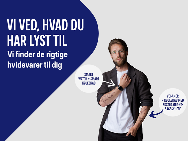 Hipster mand med smartwatch og tatoveringer.