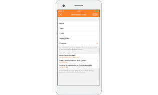 Smartphone med begrænsninger
