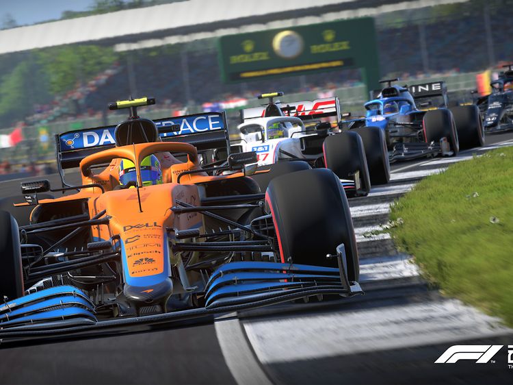 Lando Norris i det britiske GP - F1 2021 gameplay