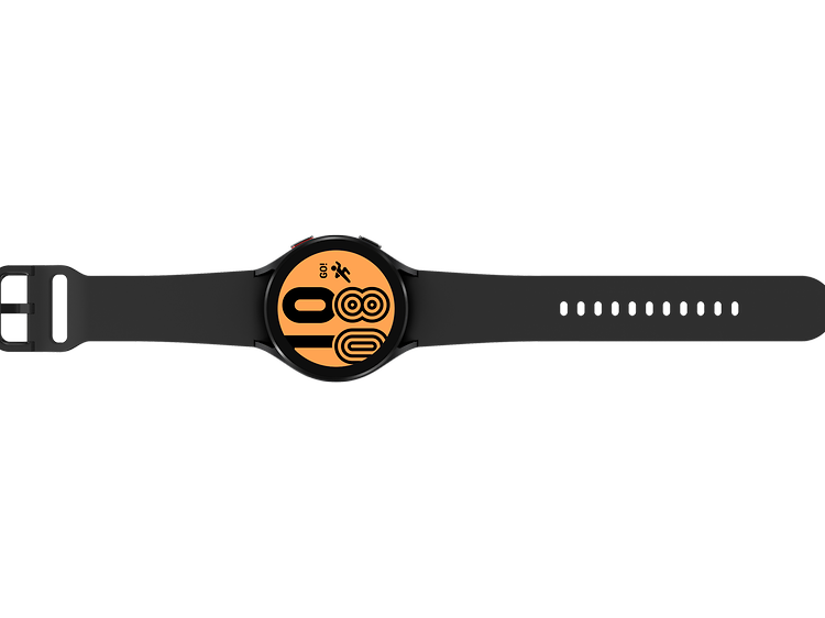 Samsung Galaxy Watch 4 in black stretched out