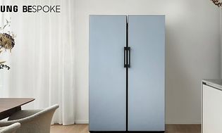 MDA - Samsung Bespoke - Gråt køleskab i et moderne køkken