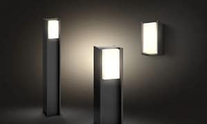 Tre lamper fra Philips Hue Turaco