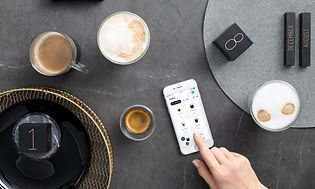 Delonghi-app på smartphone