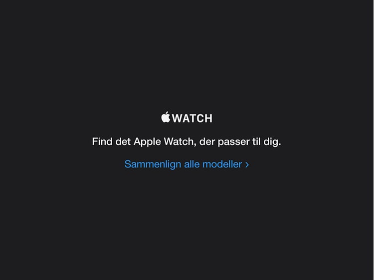 Apple Watch Sammenligning
