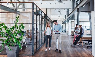 Moderne industrielt kontor