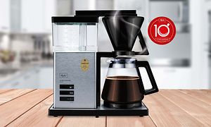 Kaffemaskine fra Melitta på et træbord