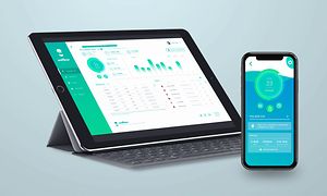 myWallbox på en tablet og smartphone