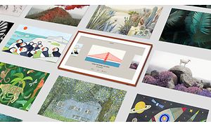 Udvalg af kunstmalerier til Samsung TV'et The Frame