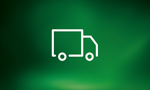 Levering logo på grøn baggrund
